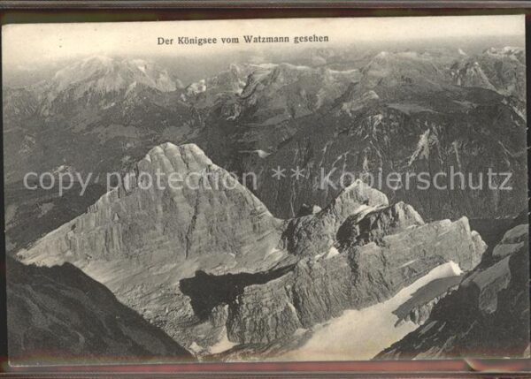Koenigsee Berchtesgaden Blick vom Watzmann