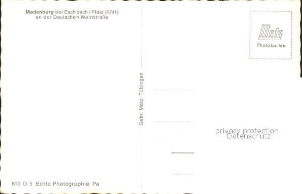 Eschbach Pfalz Madenburg Ruine – Bild 2