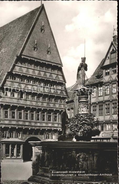 Hildesheim Rolandsbrunnen und Knochenhauser Amtsha