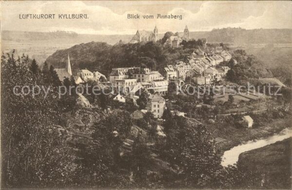 Kyllburg Rheinland-Pfalz Blick vom Annaberg