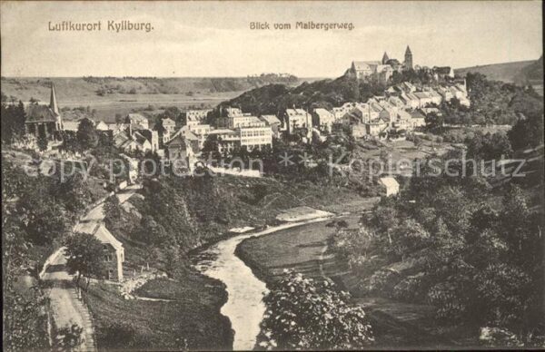 Kyllburg Rheinland-Pfalz Blick vom Malbergerweg