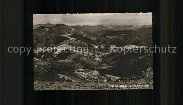 Belchen Baden Blick ins Kleine Wiesental