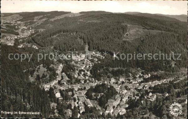 Triberg Schwarzwald Fliegeraufnahme