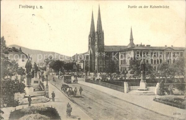 Freiburg Breisgau Kaiserbrücke mit Münster