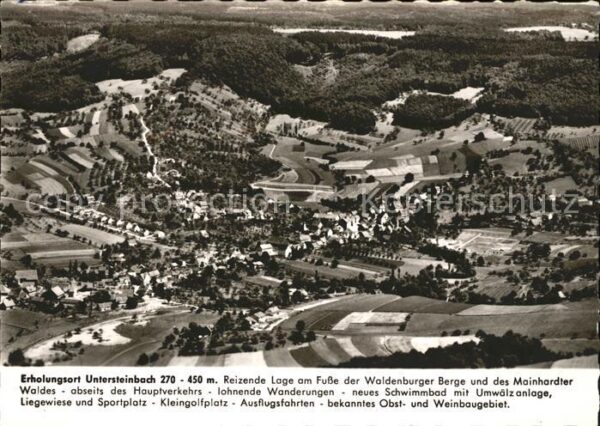 Untersteinbach Pfedelbach Fliegeraufnahme