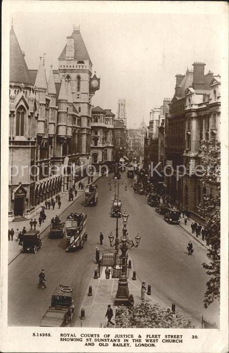 London Royal Courts of Justice Fleet Street St