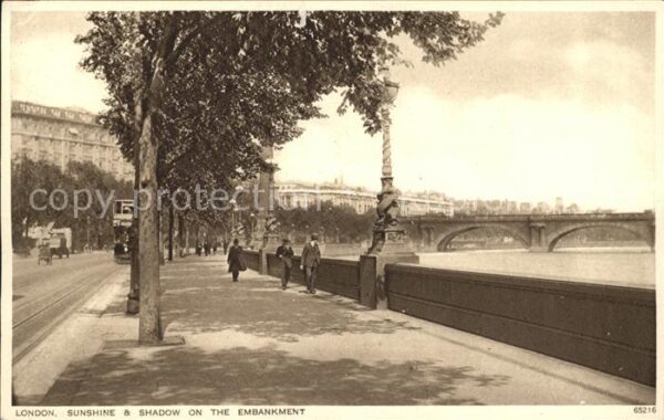 London Sunshine and Shadow on the Embankment B