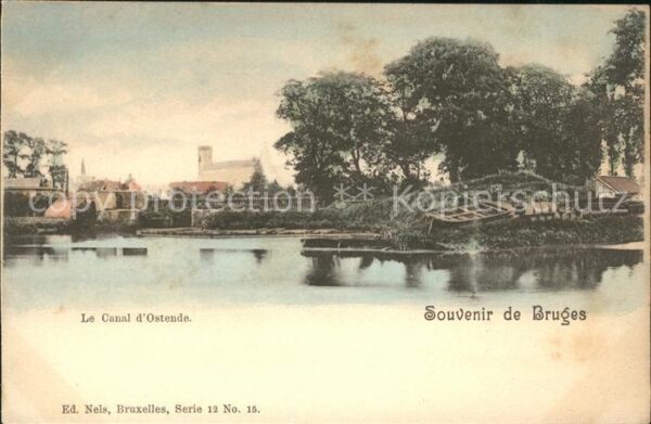 Bruges BRUGGE Belgie Canal d_Ostende