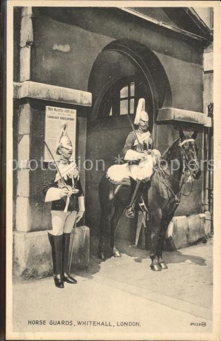 London Horse Guards Whitehall Valentines Post