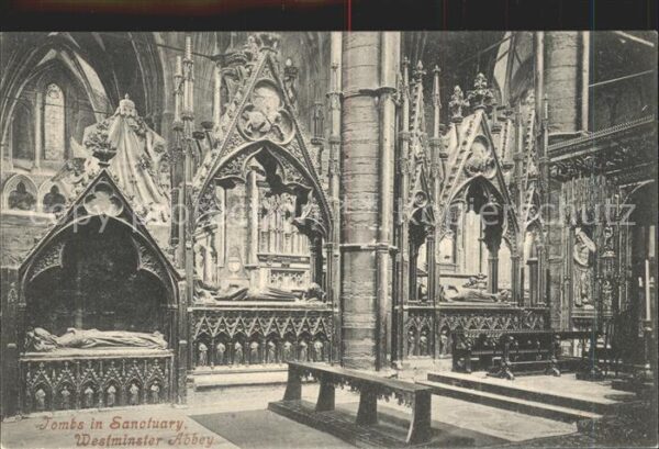 London Westminster Abbey Tombs in Sanctuary