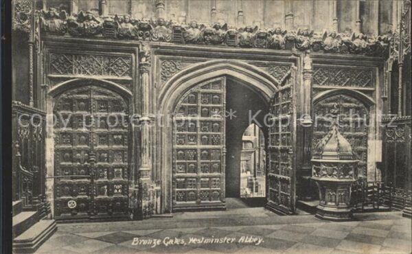 London Bronze Gates Westminster Abbey