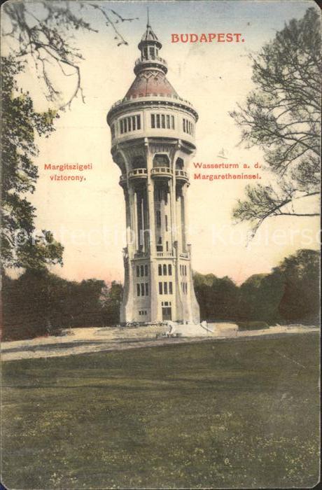 Budapest Wasserturm an der Margaretheninsel
