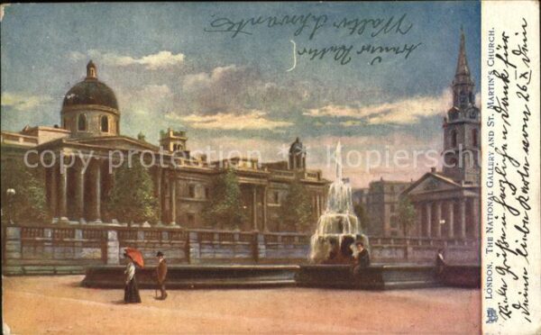 London National Gallery and St. Martins Church