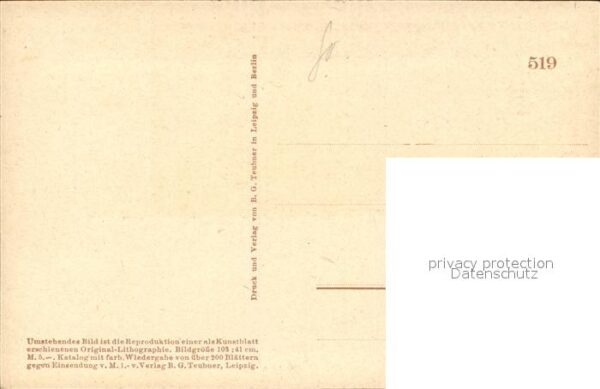 Athen Griechenland Akropolis Litho Künstlerkarte Bethe Loe – Bild 2