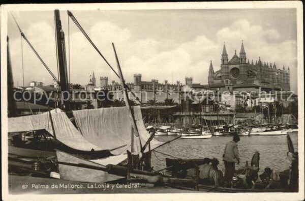 Palma de Mallorca La Lonja y Catedral Puerto