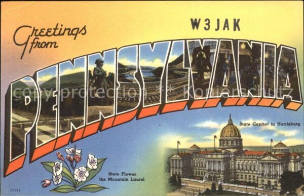 Harrisburg Pennsylvania State Capitol State Flower Mountain Lau