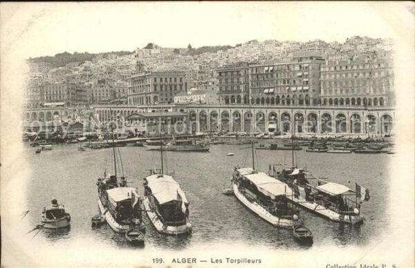 Alger Algerien Les Torpilleurs Bateau