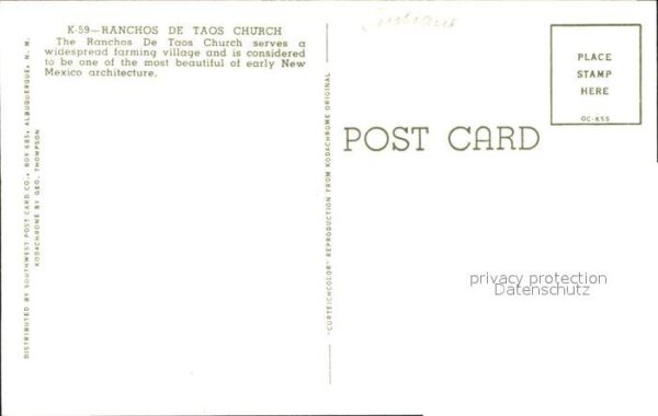 Taos Rachnos de Taos Church – Bild 2