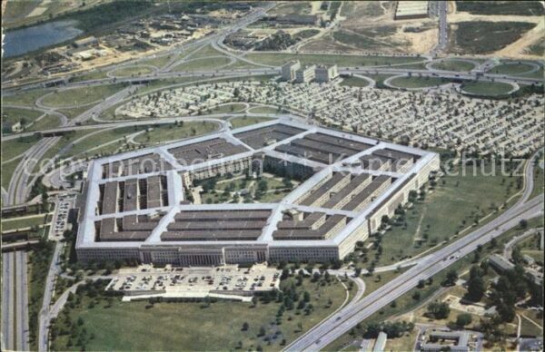 Arlington Virginia Pentagon aerial view