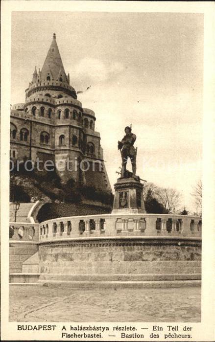 Budapest Fischerbastei Denkmal Statue