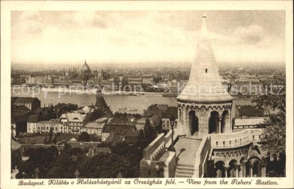 Budapest Blick von der Fischerbastei