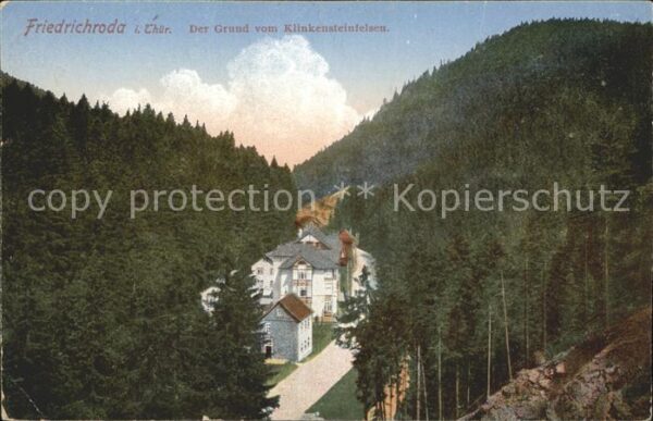 Friedrichroda Grund vom Klinkensteinfelsen