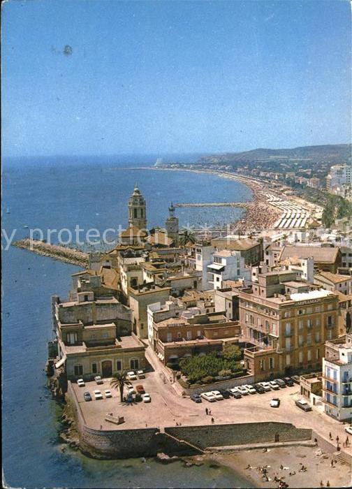 Sitges La Punta Playa vista aerea