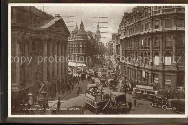 London Cheapside and Mansion House Traffic