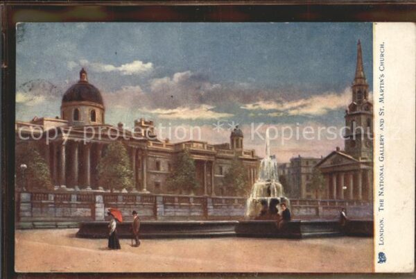 London National Gallery and St. Martins Church