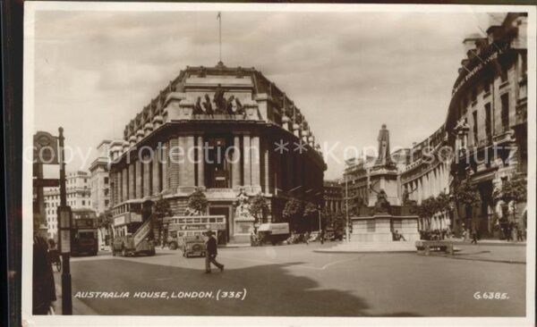 London Australia House Monument Valentines Pos