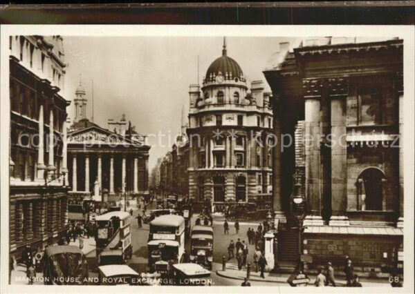 London Mansion House and Royal Exchange