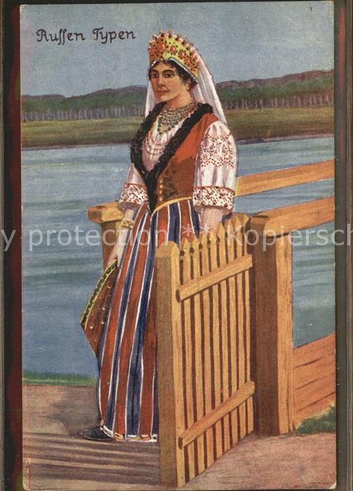 Russland Russische Volkstrachten Typen
