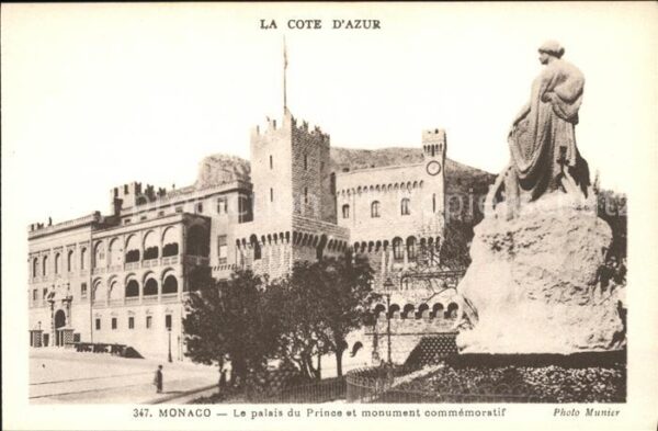 Monaco Palais du Prince et Monument commemorat