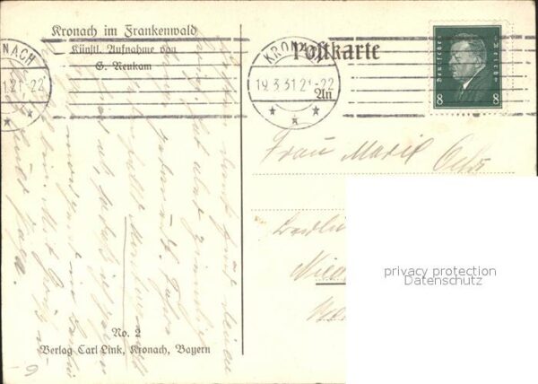 Kronach Oberfranken Stadtaufbau Burg – Bild 2