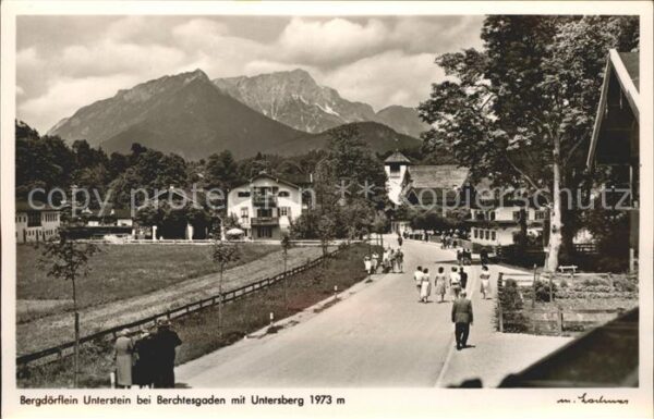 Unterstein Marktschellenberg Strassenpartie Bergdörflein mit Untersb