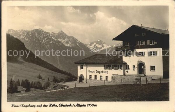 Oberjoch Haus Ingeburg auf der Höhe Alpenpanoram