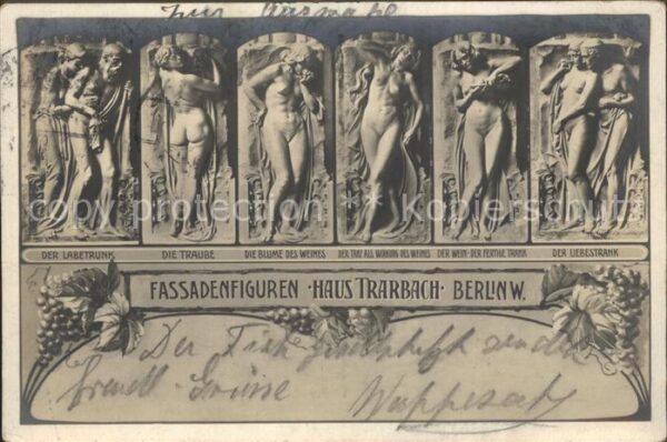 Berlin Fassadenfiguren Haus Trarbach