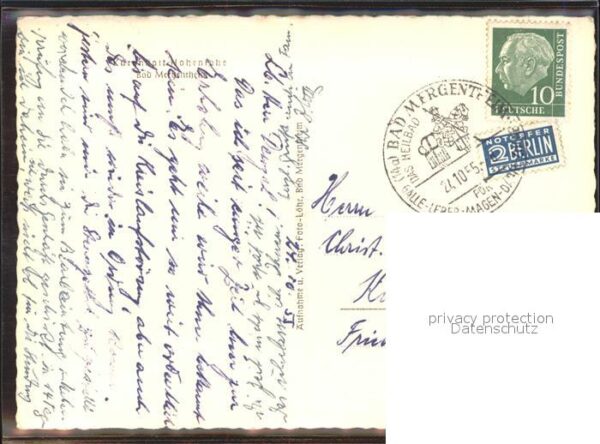 Bad Mergentheim Kuranstalt Hohenlohe – Bild 2