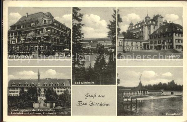 Bad Duerrheim Parkhotel Kreuz Kurhaus Erholungsheim R