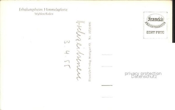 Wyhlen Erholungsheim Himmelspforte Fliegeraufn – Bild 2