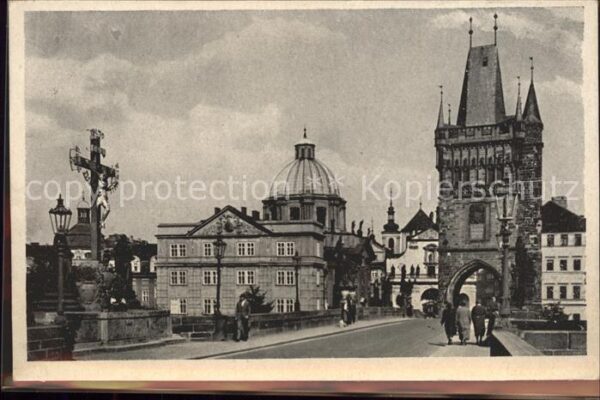 Prag Prahy Prague Altstätter Brückenturm Karlsbrücke Kreu