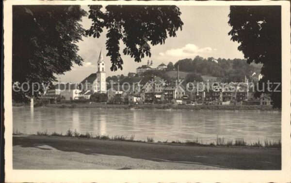 Passau Uferpartie am Inn Wallfahrtskirche Mari