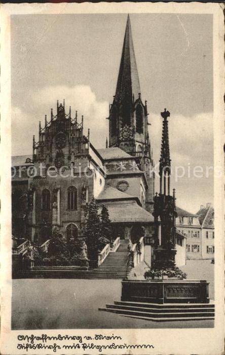 Aschaffenburg Main Stiftskirche Pilgerbrunnen