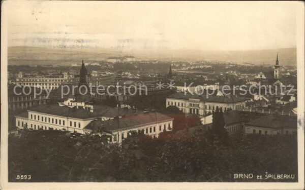 Brno Bruenn Gesamtansicht mit Festung Spilberk