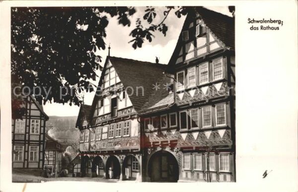Schwalenberg Rathaus Historisches Gebäude Gasthof Kü