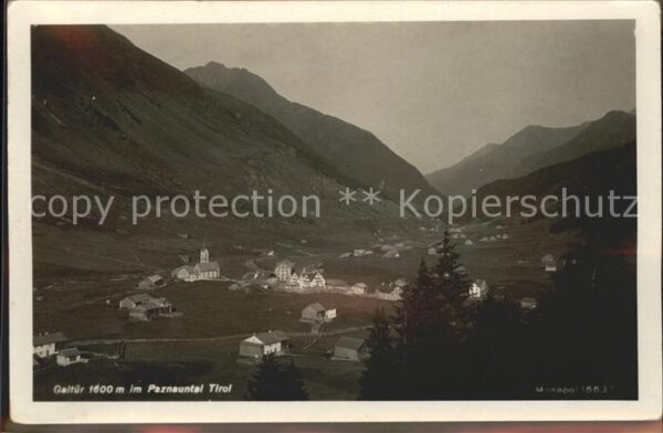 Galtuer Tirol Panorama Paznauntal Alpen