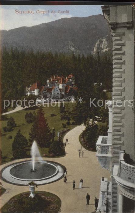 Sinaia Corpul de Garda Springbrunnen