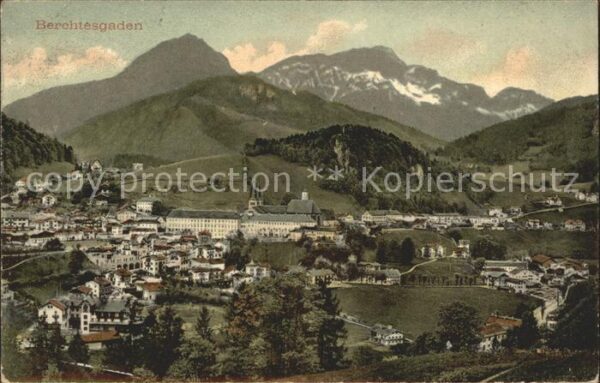 Berchtesgaden Gesamtansicht mit Alpenpanorama