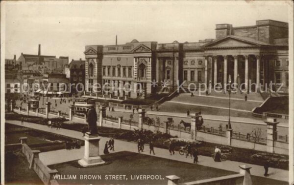 Liverpool William Brown Street Monument Tram