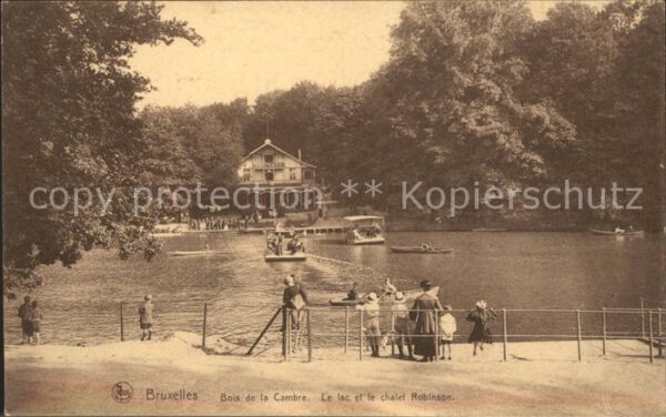 Bruxelles Bruessel Bois de la Cambre Lac et Chalet Robinso